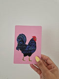 Postkarte Hahn