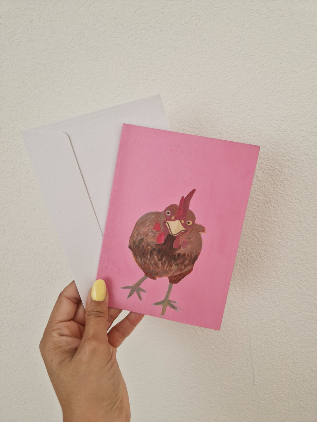 Grusskarte Huhn