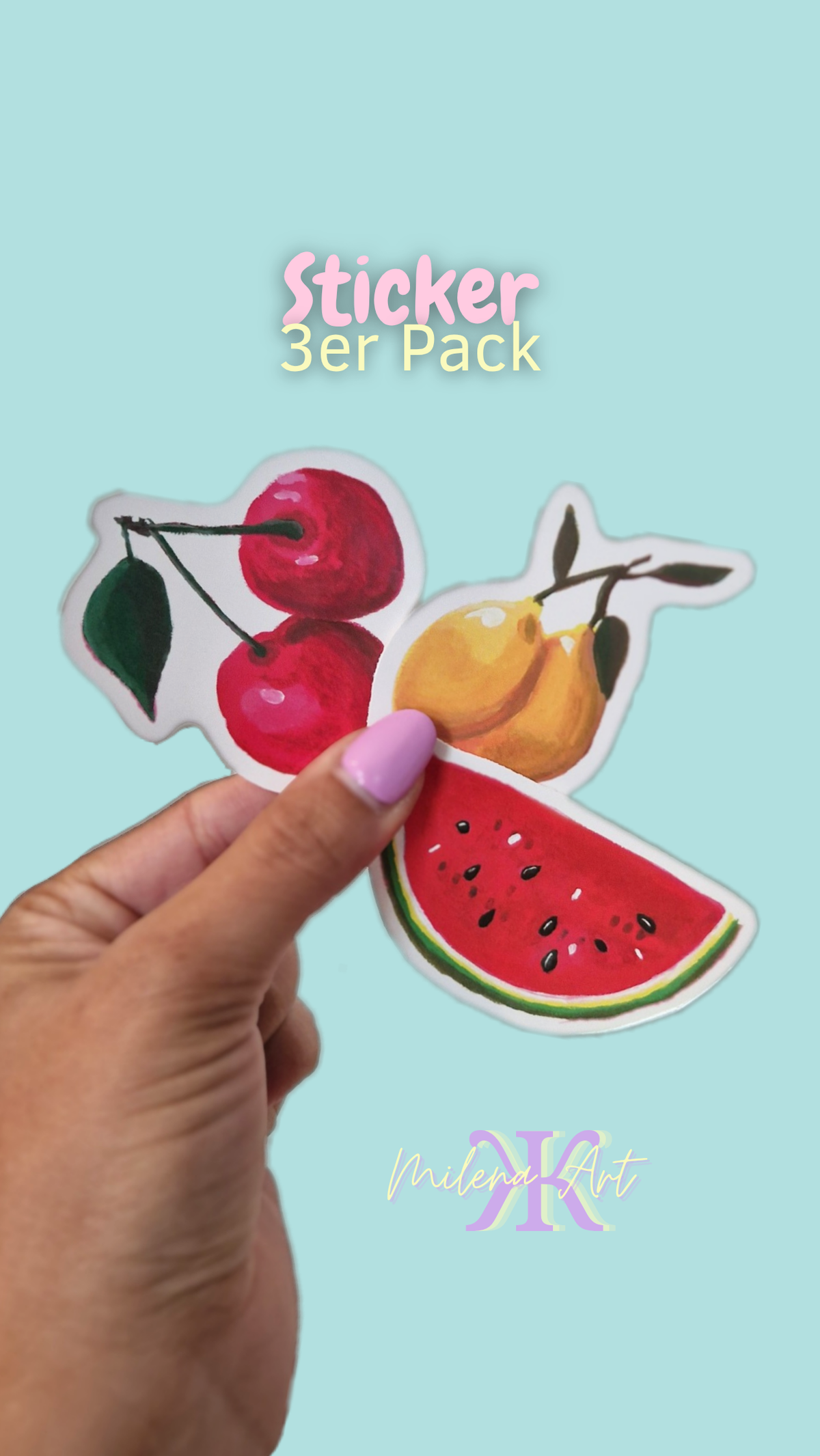 Fruit Sticker 3er Set