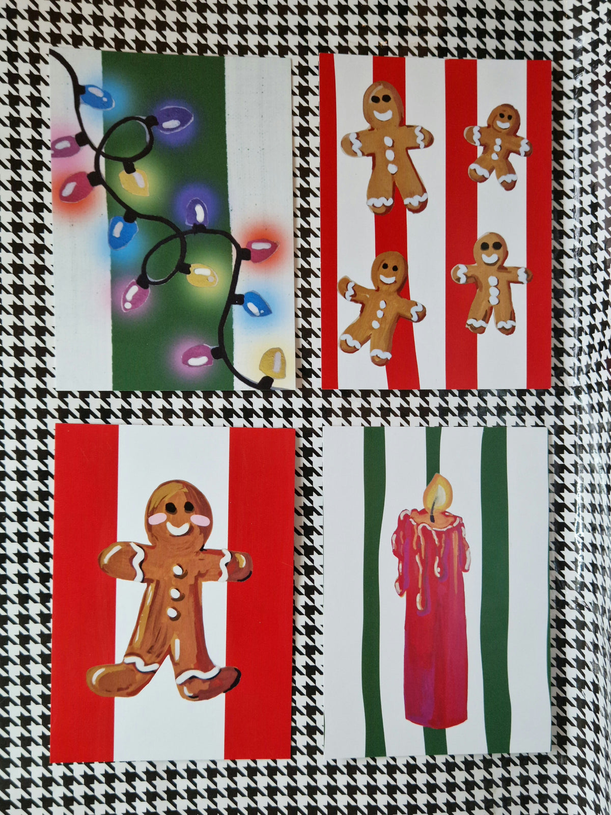 Mini Grusskarte Kerze